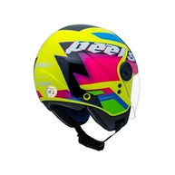 Capacete Peels Freeway Hype Aberto Amarelo Limão/Pink - Segurança e Estilo para Sua Moto - imagem 5