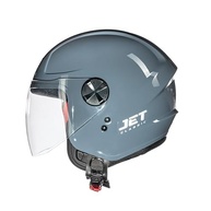 Capacete Moto Aberto Fly New Jet Cinza Brilhante: Estilo e Segurança para Sua Pilotagem - imagem 4
