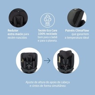 Cadeirinha Maxi-Cosi Spinel Plus 360°: Segurança e Conforto do Nascimento aos 36kg (Authentic Black) - imagem 5
