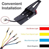 Lanterna Traseira LED Universal Moto Off-Road: Freio, Seta e Placa - Segurança e Estilo! - imagem 5