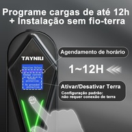 Carregador Portátil TAYNIU 3.5KW Tipo 2: Potência e Segurança para seu Carro Elétrico - imagem 4