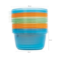 Conjunto 6 Potes para Papinha com Tampa Colorido 250ml BPA Free - Segurança e Praticidade para Bebês - imagem 4