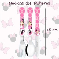 Kit Talheres Infantil Mickey & Minnie 6 Peças - Simonaggio | Segurança e Diversão nas Refeições - imagem 4