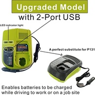 Carregador Universal Ryobi 12V-18V ONE+ Li-Ion Ni-Cd Ni-Mh: Potência e Segurança para Suas Ferramentas - imagem 3