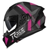 Capacete Race Tech Volt Abstrak Matte Pink: Estilo e Segurança para Você! - imagem 1