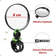 Kit 2 Espelhos Retrovisores 360º para Bicicleta Bike - Visão Ampliada e Segurança Total - imagem 3
