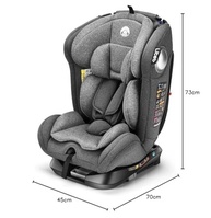 Cadeira Auto Litet Smart 360° Isofix Cinza: Segurança e Conforto Rotativo - imagem 3