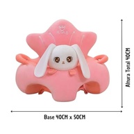 Almofada Infantil Coelha Baby - Apoio Ergonômico para Bebês Sentarem com Segurança - imagem 3