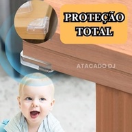 Protetor de Quina para Mesa em Silicone Transparente - Kit com 4 Unidades para Segurança Infantil - imagem 4
