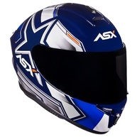 Capacete Masculino ASX Draken Pilot Azul e Vermelho - Estilo e Segurança para Sua Pilotagem - imagem 5