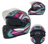 Capacete Fox FW3 GTX Rosa/Azul Tiffany - Segurança e Estilo para Motociclistas Unissex - imagem 1