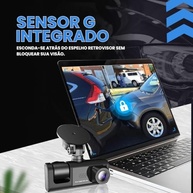 Câmera Veicular 3 Lentes Full HD 1080p com Visão Noturna - Segurança Completa - imagem 4