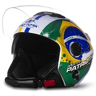 Capacete Aberto Pro Tork New Atomic Patriota Branco/Verde - Segurança e Estilo para Você! - imagem 3