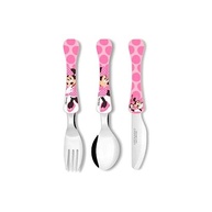 Kit Talher Infantil Minnie Disney - 3 Peças Divertidas e Seguras para Refeições - imagem 2