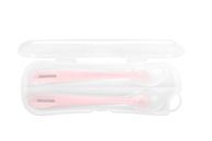 Kikka Boo - 2 Colheres de Silicone Pink com Estoque | Seguras, Macias e Livres de BPA - imagem 1