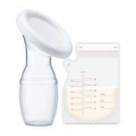 Coletor de Leite Materno Ergonômico com 10 Saquinhos para Congelamento - Seguro, Prático e Confortável - imagem 1