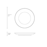 Conjunto com 6 Pratos de Sobremesa Aurora - Porto Brasil | Esmalte Reagente & Seguro para Microondas - imagem 4