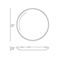 Conjunto com 6 Pratos Raso Bio Latte 29cm - Porto Brasil | Seguro para Microondas e Lava-Louças - imagem 4