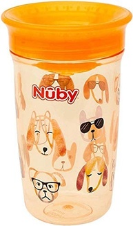 Nuby Copo Tritan 360° Laranja - Seguro, Resistente e Divertido para Crianças - imagem 2