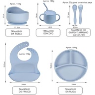 Kit Introdução Alimentar Bebê 8 Peças Rosa - Seguro, Antiderrapante e BPA Free - imagem 3