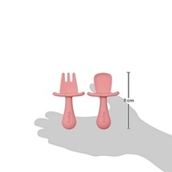 Kit Talheres em Silicone Rosa da Buba - Seguro, Ergonômico e Livre de BPA - imagem 3