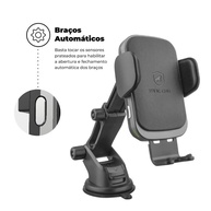 Suporte Veicular Gshield 15W: Carregamento Turbo Wireless Automático e Seguro - imagem 2