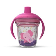 Copo Infantil de Transição Elefante Rosa 170ml com Paredes Duplas - Antivazamento e Seguro - imagem 2