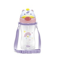 Copo Infantil com Canudo 400ml Unicórnio - Seguro, Ergonômico e Antivazamento - imagem 2