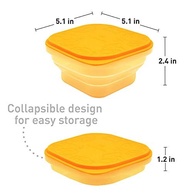 Marcus e Marcus - Container Reutilizável 400ml Leão Vermelho | Silicone Seguro e Portátil - imagem 4