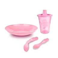 Kit Alimentação Bebê Rosa - Seguro, Econômico e Livre de BPA - imagem 1