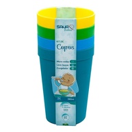 Kit Copo Infantil Grande 380ml com 4 Unidades - Sana Babies | Seguro, Prático e Ideal para Crianças - imagem 1