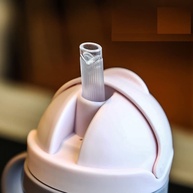 Copinho Infantil com Canudo 350ML Rosa - Treinamento Seguro e Divertido para Bebês - imagem 5