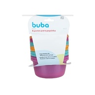 Kit 6 Potes 180ml para Papinhas Rosa - Buba 6758 | Seguro, Resistente e Ideal para Bebês - imagem 4