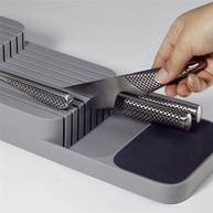 Organizador de Facas para Gaveta com Base de Apoio - Até 9 Facas - Design Moderno e Seguro (Branco) - imagem 5