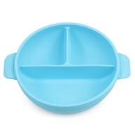Pratinho com Tampa, Divisória e Ventosa em Silicone para Bebês - Seguro, Prático e Ergonômico - imagem 2