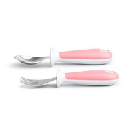 Conjunto de Colher e Garfo Rosa para Bebês - Munchkin Seguro e Sem BPA - imagem 5