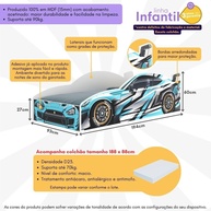 Cama Carro Infantil MDF: Aventura e Sono Seguro! - imagem 2