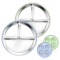 Pratos Infantil Aço Inox com Sucção Blissleaf - Seguros, Divertidos e Práticos - imagem 2