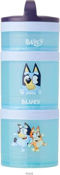 Whiskware Recipientes Empilháveis Bluey - 3 Copos Duráveis e Seguros para Crianças - imagem 1