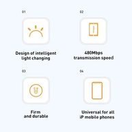 Cabo Baseus iPhone: Carga Rápida e Dados Seguros - imagem 3