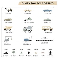 Kit Adesivos Infantil Lavável para Quarto de Bebê - Designs Criativos e Seguros para Meninos e Meninas - imagem 4