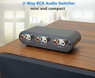 TENEALAY RC21: Seletor de Áudio RCA 2x1 / 1x2 - Controle Total das Suas Fontes e Saídas de Som - imagem 3