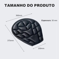 Almofada de Assento para Moto: Conforto Lombar, Antiderrapante e Respirável | Selim Confortável 30mm - imagem 2