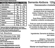 TUI ALIMENTOS Sem. De Abóbora Desc.E Tostada - 120 G - imagem 2