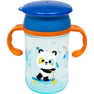 Copo de Treinamento 360° Bubazoo Panda - Giração Total Sem Vazamentos - imagem 1