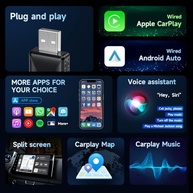 Muachspi Mini Adaptador CarPlay Sem Fio 2025: Liberte Seu Carro! - imagem 5