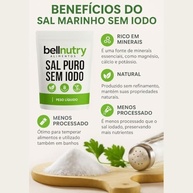 Sal Marinho Puro Sem Iodo Mossoro 5Kg - Bellnutry Alimentos - imagem 3
