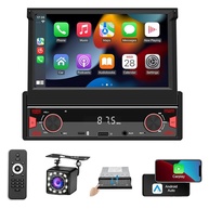 FINYQBET Multimídia Retrátil 7" com CarPlay/Android Auto Sem Fio: Segurança e Entretenimento no Seu Carro - imagem 1