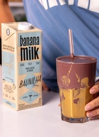 Banana Milk Baunilha 1L – Bebida Vegetal Vegana, Sem Lactose, Sem Glúten, Sem Açúcar Adicionado | Perfeito para Shakes, Cafés e Receitas - imagem 4