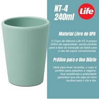 Copo de Silicone Life NT-4 240ml Verde - Seguro, Sem BPA, Ideal para Bebês e Crianças em Transição - imagem 3